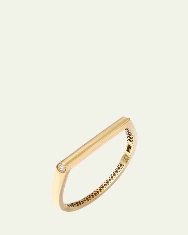 Grace Bracelet in 14K Yellow Gold with White Diamonds